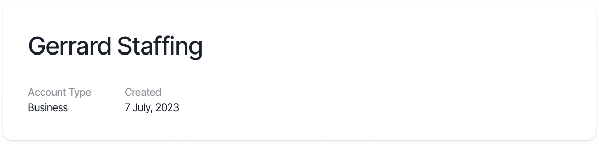 Midaflow Vendor Details Card